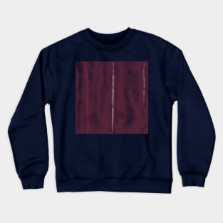 "Clinging to the Cracked Stars" - Dark Purple Burgundy Red Berry Line Art Abstract Modern Art with Sliver of Rainbows Fragmented Art Crewneck Sweatshirt